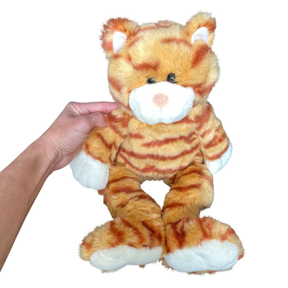 Build A Bear Orange Cat Striped Tabby Plush Kitty Stuffed Toy 17" Retired Vtg